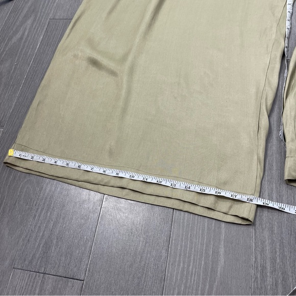 Free People x Brenda Knight Lace Pleated Decorated Wide Leg Overalls Jumpsuit M - Picture 16 of 16